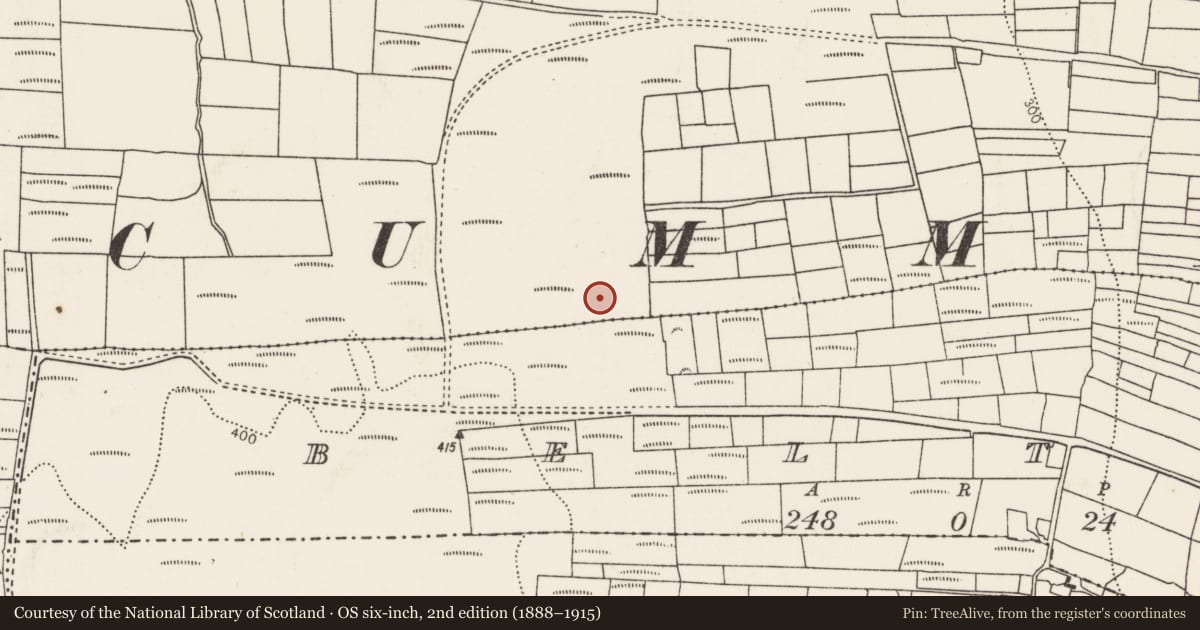 Ordnance Survey six-inch map, 2nd edition (1888–1915) covering the location of House - indeterminate date, Rathlackan, County Mayo, with a pin at the register's coordinates