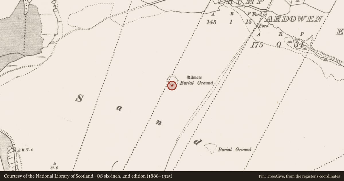 Ordnance Survey six-inch map, 2nd edition (1888–1915) covering the location of Midden, An Más, Tóin An Mhása, County Mayo, with a pin at the register's coordinates