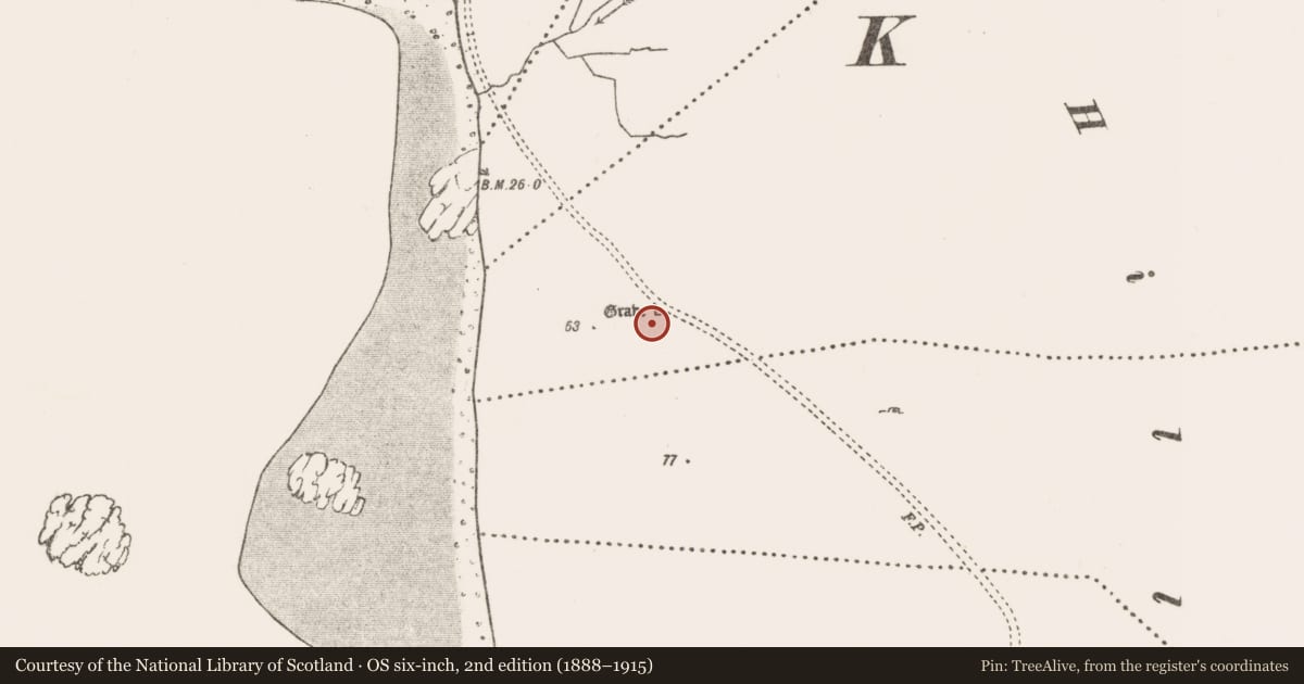 Ordnance Survey six-inch map, 2nd edition (1888–1915) covering the location of Enclosure, An Carn (Nash), County Mayo, with a pin at the register's coordinates