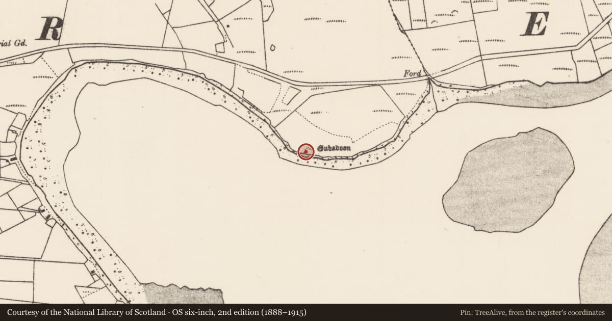 Ordnance Survey six-inch map, 2nd edition (1888–1915) covering the location of House - early medieval, Maigh Raithin, County Mayo, with a pin at the register's coordinates