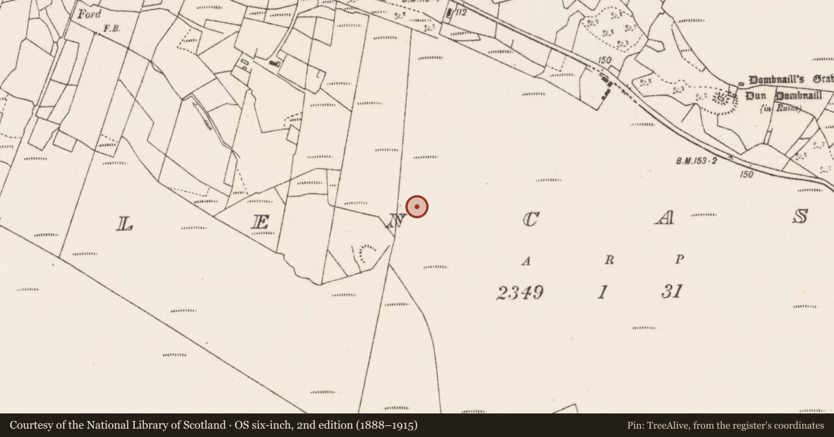 Ordnance Survey six-inch map, 2nd edition (1888–1915) covering the location of Cairn - unclassified, Gleann Chaisil, County Mayo, with a pin at the register's coordinates