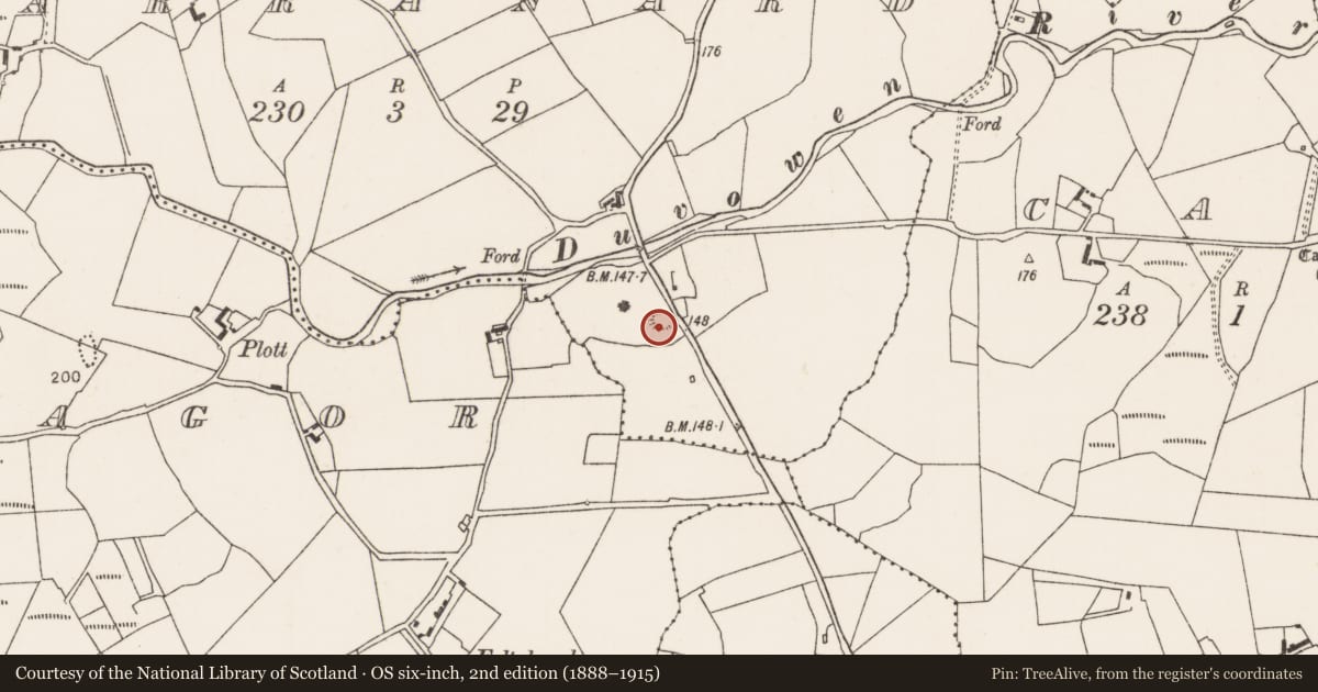 Ordnance Survey six-inch map, 2nd edition (1888–1915) covering the location of Enclosure, Garranard, County Mayo, with a pin at the register's coordinates
