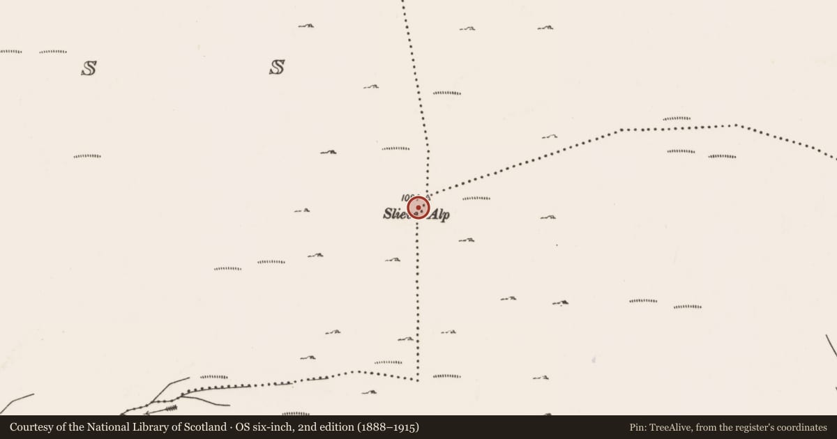Ordnance Survey six-inch map, 2nd edition (1888–1915) covering the location of Cairn - unclassified, Owenglass, County Mayo, with a pin at the register's coordinates