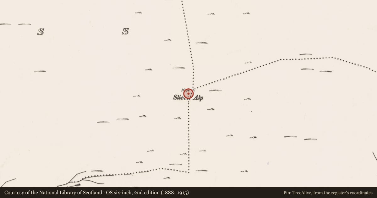 Ordnance Survey six-inch map, 2nd edition (1888–1915) covering the location of Cairn - unclassified, Owenglass, County Mayo, with a pin at the register's coordinates