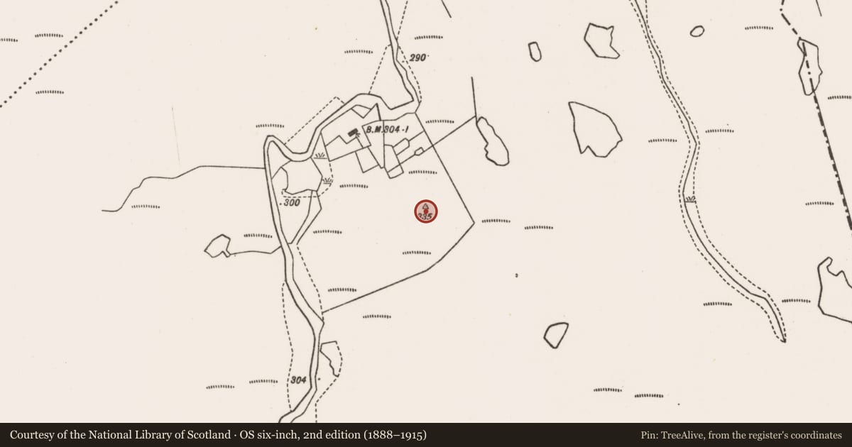 Ordnance Survey six-inch map, 2nd edition (1888–1915) covering the location of Barrow - unclassified, Altnabrocky, County Mayo, with a pin at the register's coordinates