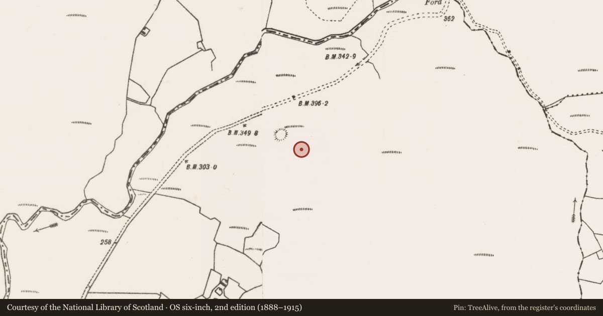Ordnance Survey six-inch map, 2nd edition (1888–1915) covering the location of Cist, Letterkeen, County Mayo, with a pin at the register's coordinates