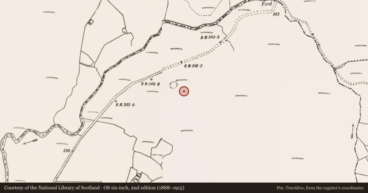 Ordnance Survey six-inch map, 2nd edition (1888–1915) covering the location of Pit-burial, Letterkeen, County Mayo, with a pin at the register's coordinates