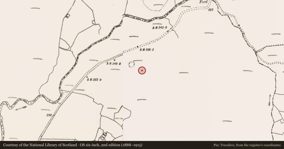 Ordnance Survey six-inch map, 2nd edition (1888–1915) covering the location of Pit-burial, Letterkeen, County Mayo, with a pin at the register's coordinates