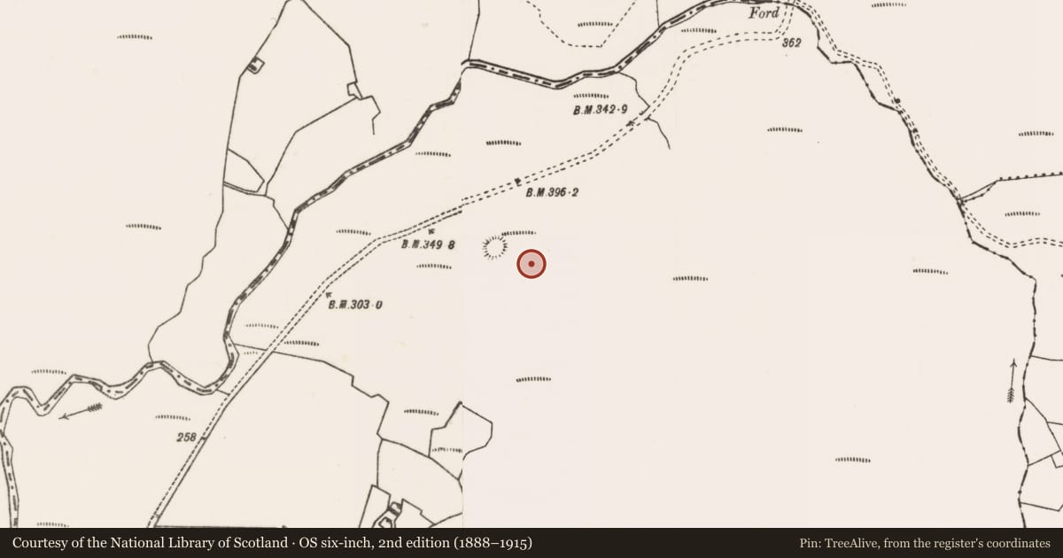 Ordnance Survey six-inch map, 2nd edition (1888–1915) covering the location of Ringfort - rath, Letterkeen, County Mayo, with a pin at the register's coordinates