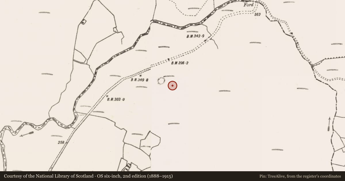 Ordnance Survey six-inch map, 2nd edition (1888–1915) covering the location of House - early medieval, Letterkeen, County Mayo, with a pin at the register's coordinates