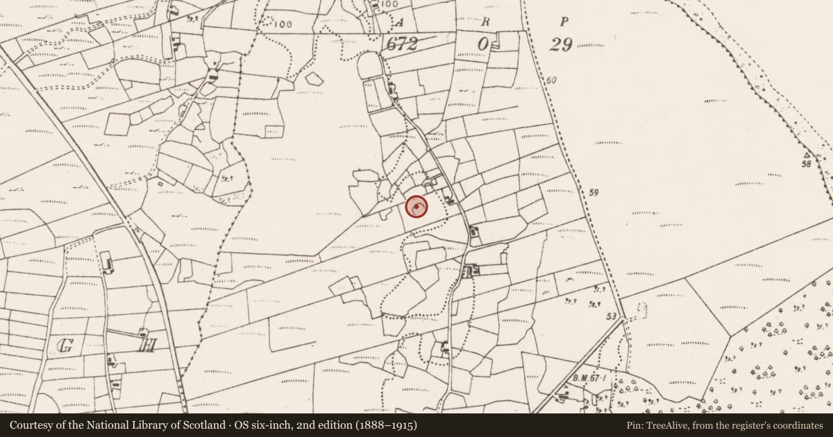Ordnance Survey six-inch map, 2nd edition (1888–1915) covering the location of Ringfort - cashel, Cuilkillew, County Mayo, with a pin at the register's coordinates