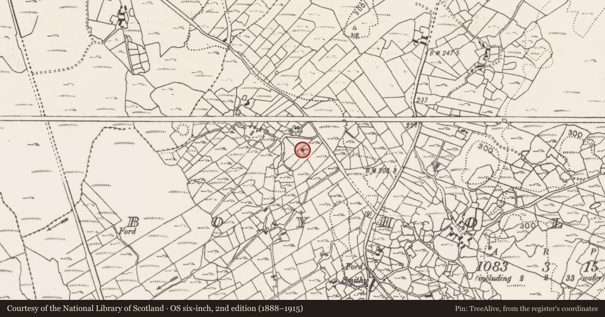 Ordnance Survey six-inch map, 2nd edition (1888–1915) covering the location of Enclosure, Boyhollagh, County Mayo, with a pin at the register's coordinates