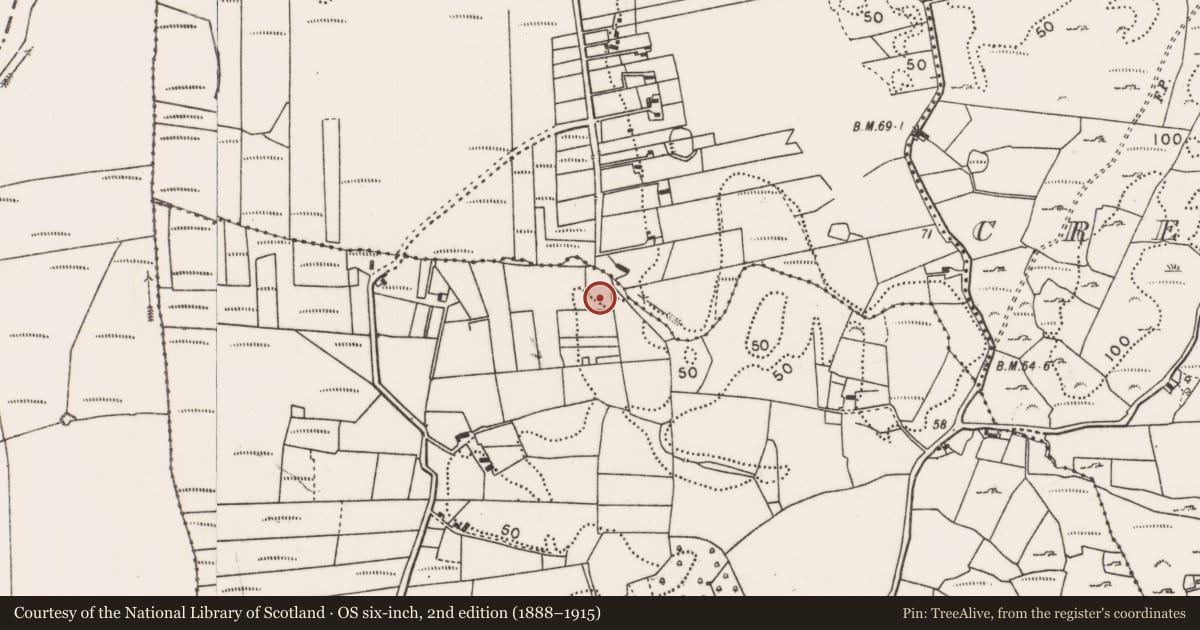 Ordnance Survey six-inch map, 2nd edition (1888–1915) covering the location of House - indeterminate date, Belgarrow, County Mayo, with a pin at the register's coordinates
