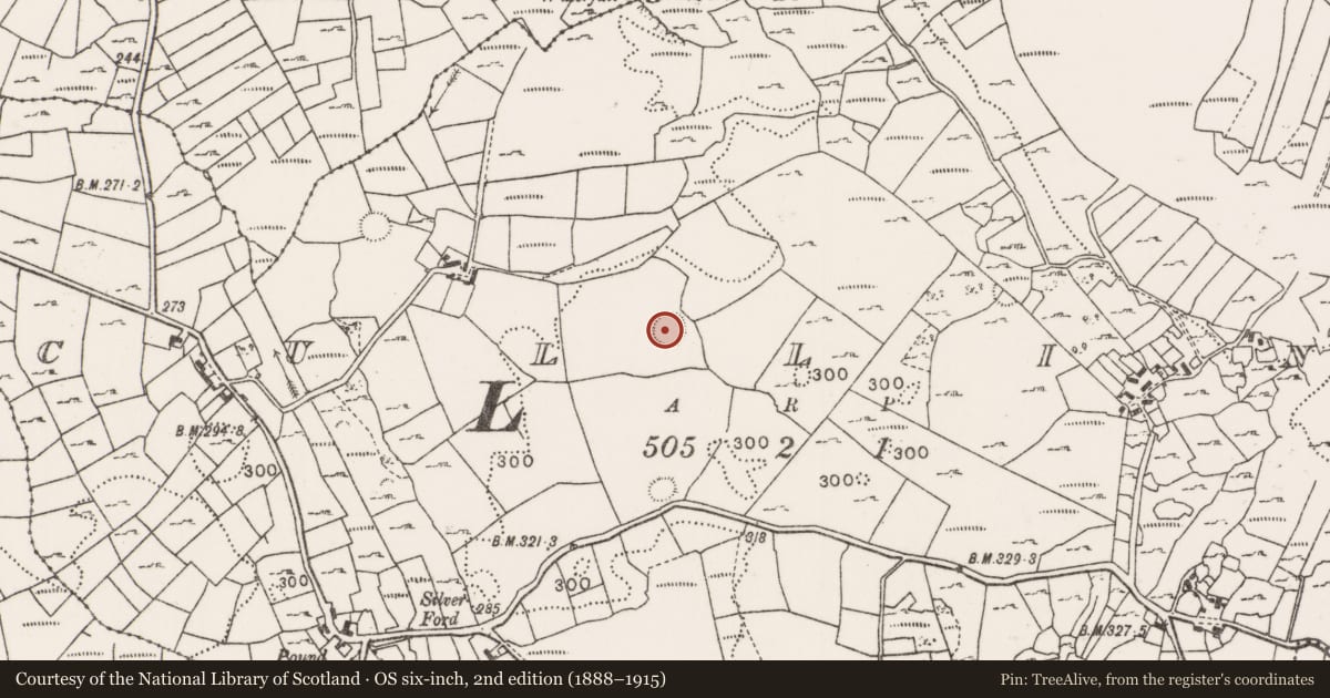 Ordnance Survey six-inch map, 2nd edition (1888–1915) covering the location of House - indeterminate date, Cullin, County Mayo, with a pin at the register's coordinates