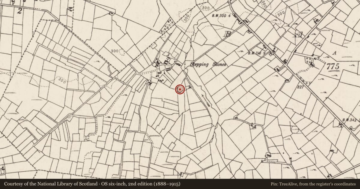 Ordnance Survey six-inch map, 2nd edition (1888–1915) covering the location of Ringfort - unclassified, Barroe, County Mayo, with a pin at the register's coordinates