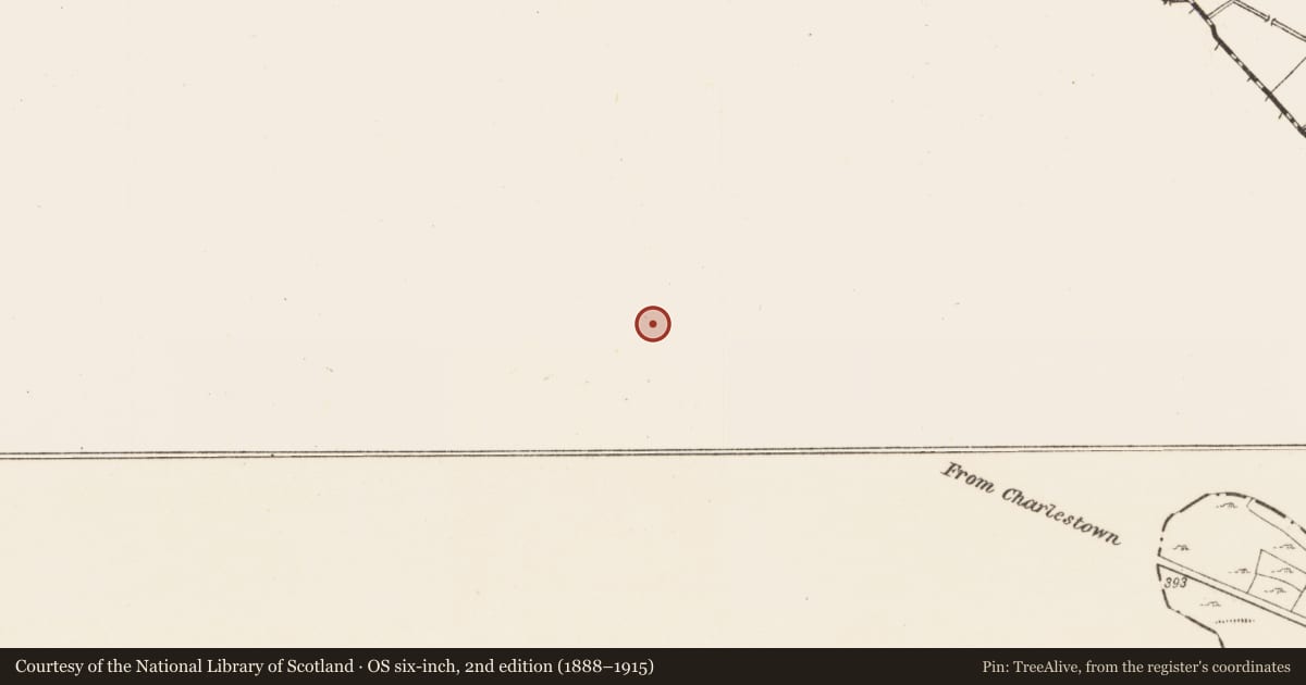 Ordnance Survey six-inch map, 2nd edition (1888–1915) covering the location of Souterrain, Park, County Mayo, with a pin at the register's coordinates