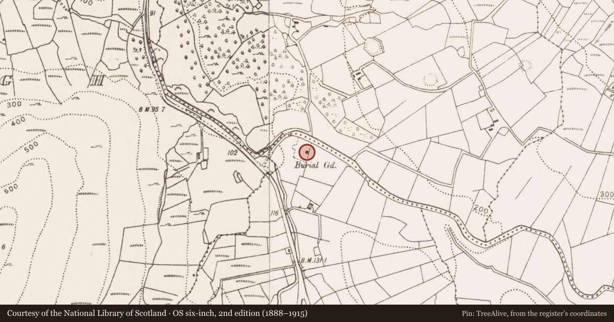 Ordnance Survey six-inch map, 2nd edition (1888–1915) covering the location of Enclosure, Barnastang, County Mayo, with a pin at the register's coordinates