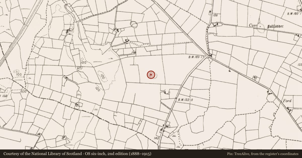 Ordnance Survey six-inch map, 2nd edition (1888–1915) covering the location of Ringfort - rath, Killeen (Gallen By., Kildacommoge Par.), County Mayo, with a pin at the register's coordinates