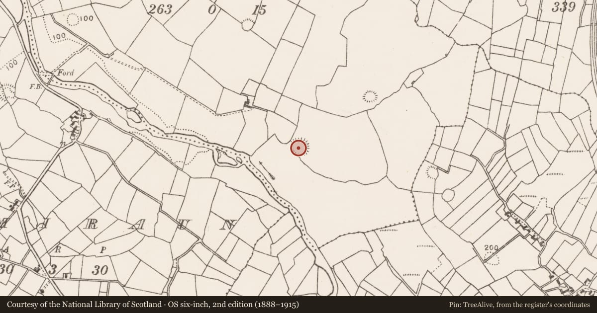 Ordnance Survey six-inch map, 2nd edition (1888–1915) covering the location of Ringfort - rath, Carrowmore (Gallen By., Bohola Par.), County Mayo, with a pin at the register's coordinates
