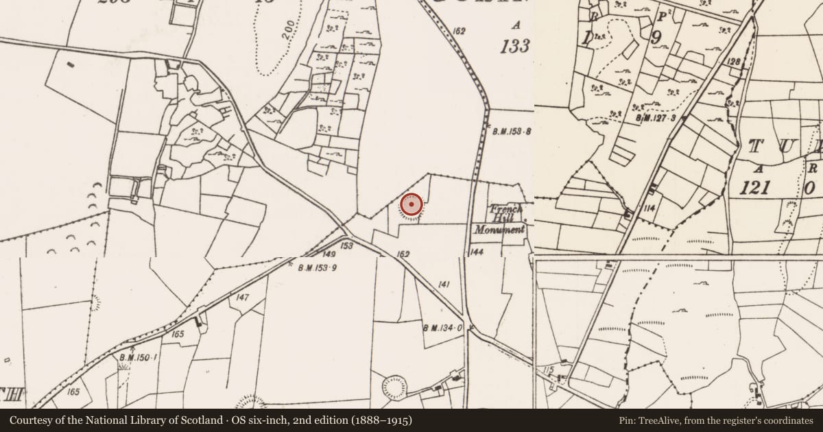 Ordnance Survey six-inch map, 2nd edition (1888–1915) covering the location of Ringfort - rath, Lugaphuill (Carra By., Ballyhean Par.), County Mayo, with a pin at the register's coordinates