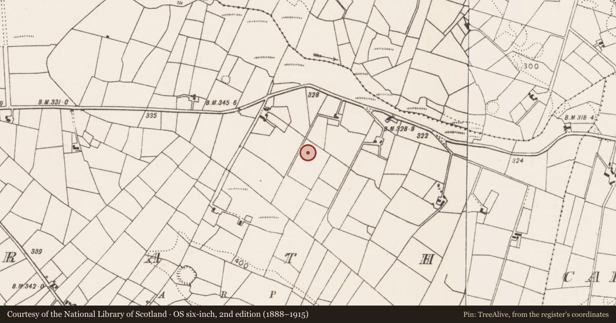 Ordnance Survey six-inch map, 2nd edition (1888–1915) covering the location of Mound, Rath, County Mayo, with a pin at the register's coordinates