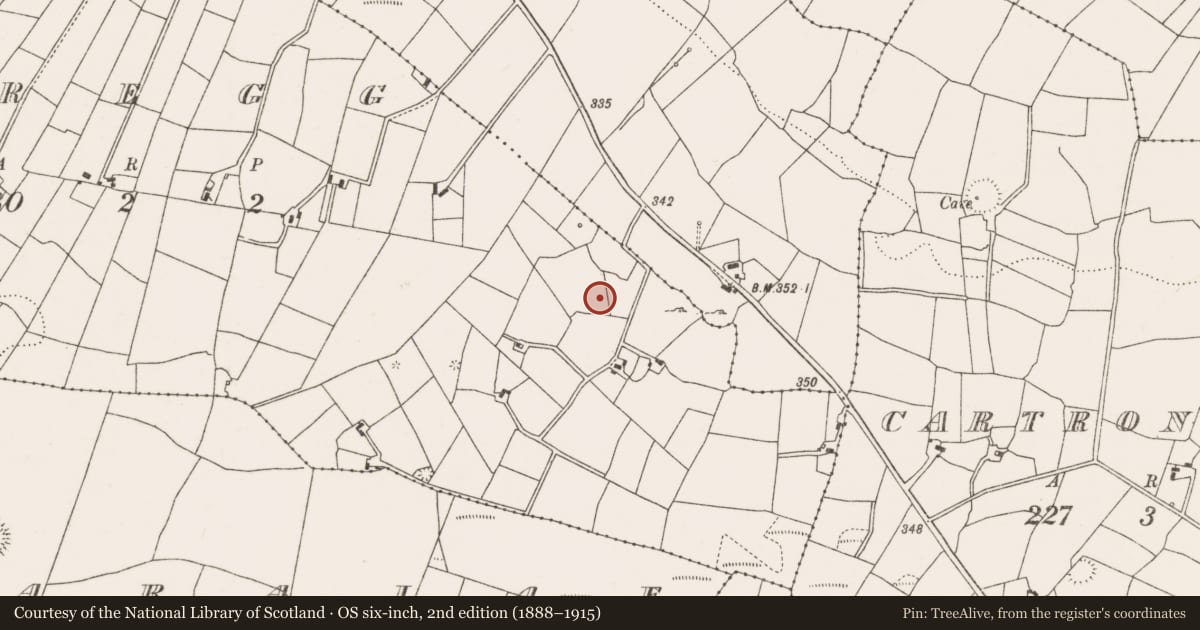 Ordnance Survey six-inch map, 2nd edition (1888–1915) covering the location of Barrow - unclassified, Scregg (Costello By., Aghamore Par.), County Mayo, with a pin at the register's coordinates
