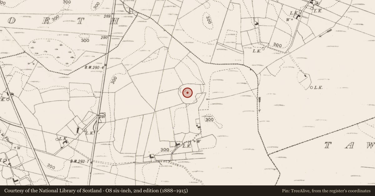 Ordnance Survey six-inch map, 2nd edition (1888–1915) covering the location of Souterrain, Coolnaha South, County Mayo, with a pin at the register's coordinates
