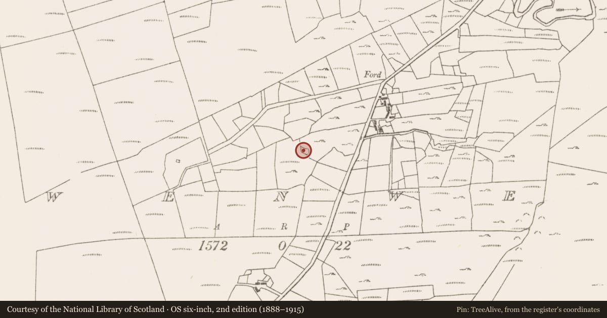Ordnance Survey six-inch map, 2nd edition (1888–1915) covering the location of Enclosure, Owenwee, County Mayo, with a pin at the register's coordinates