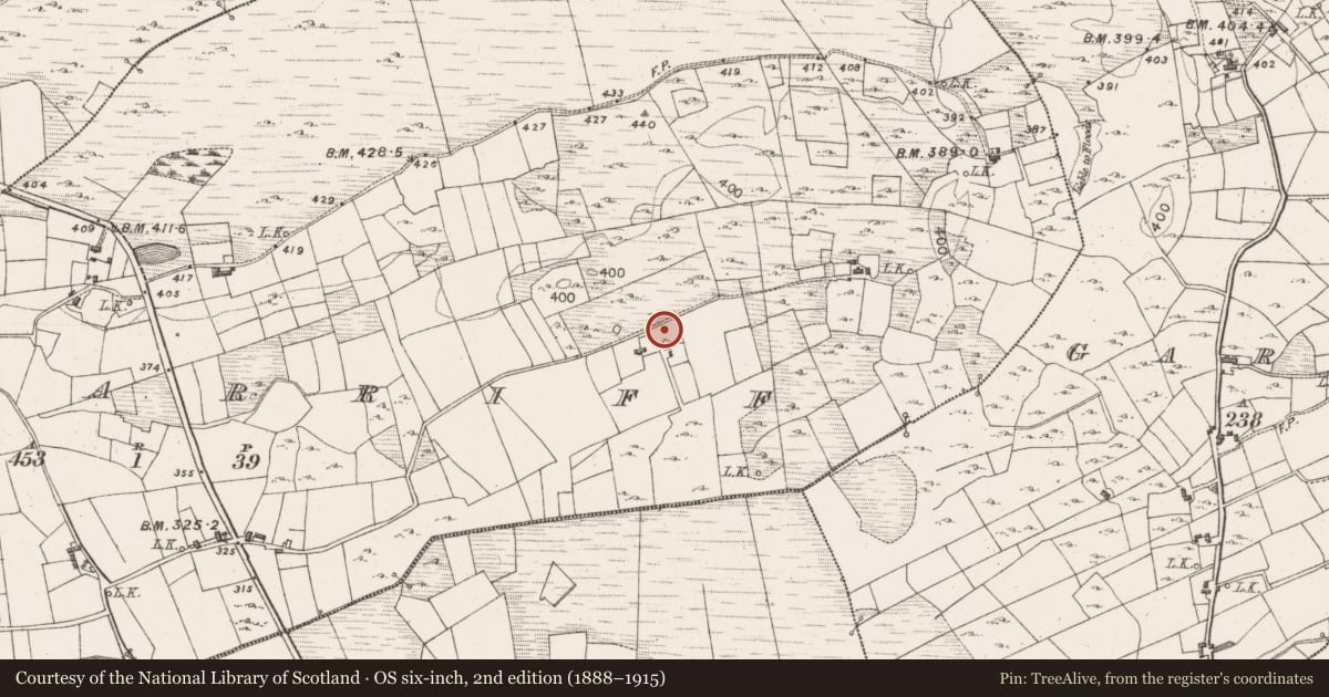 Ordnance Survey six-inch map, 2nd edition (1888–1915) covering the location of Barrow - unclassified, Bargarriff, County Mayo, with a pin at the register's coordinates