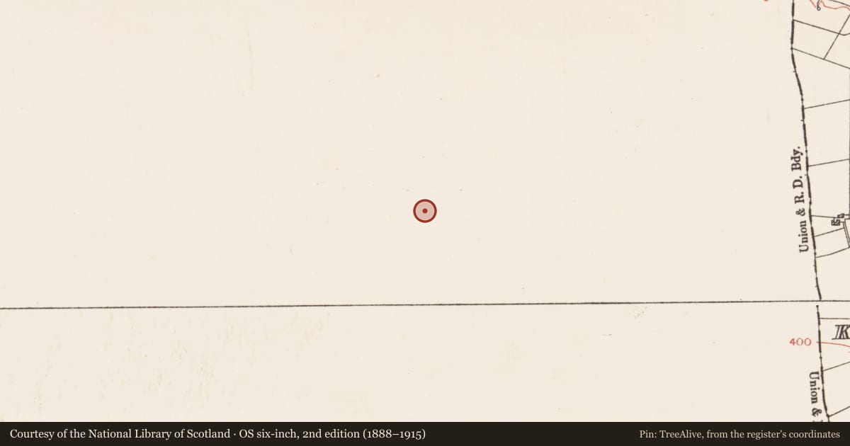 Ordnance Survey six-inch map, 2nd edition (1888–1915) covering the location of Burnt mound, Ballyglass Middle, County Mayo, with a pin at the register's coordinates
