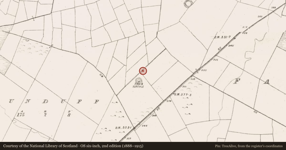 Ordnance Survey six-inch map, 2nd edition (1888–1915) covering the location of Road - road/trackway, Carrowneden (Costello By., Annagh Par.), County Mayo, with a pin at the register's coordinates