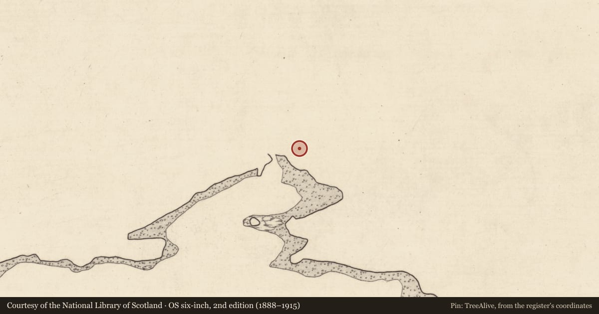 Ordnance Survey six-inch map, 2nd edition (1888–1915) covering the location of Hut site, Lettereeragh, County Mayo, with a pin at the register's coordinates