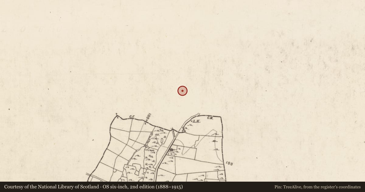 Ordnance Survey six-inch map, 2nd edition (1888–1915) covering the location of Enclosure, Aghalahard, County Mayo, with a pin at the register's coordinates