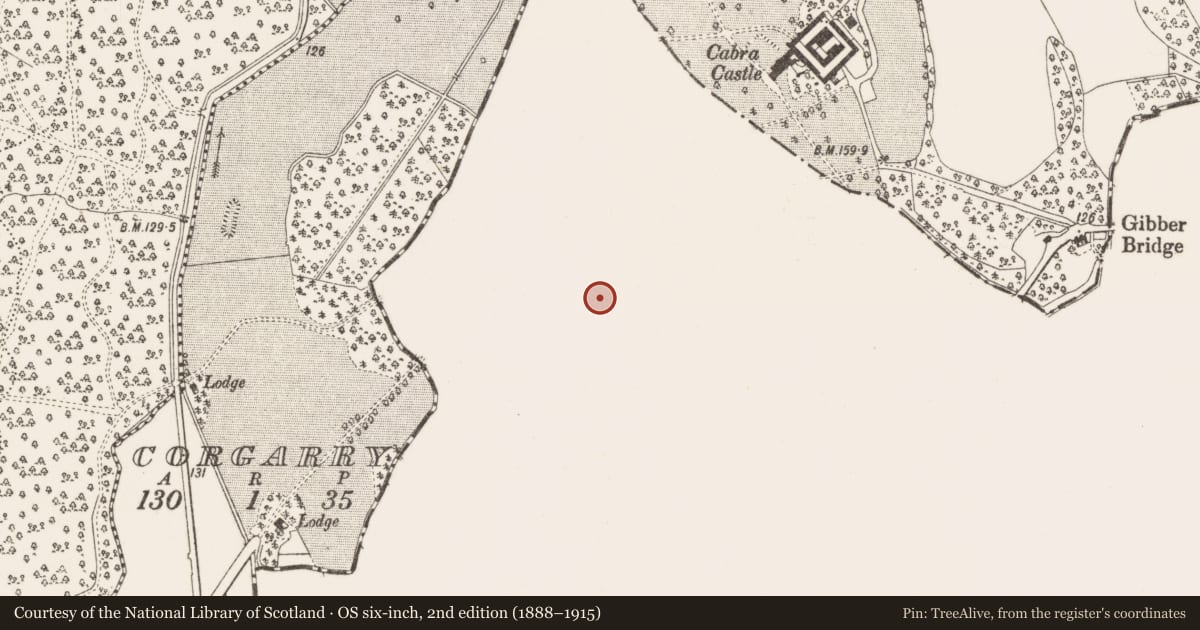 Ordnance Survey six-inch map, 2nd edition (1888–1915) covering the location of Ringfort - rath, Drumgill, County Meath, with a pin at the register's coordinates