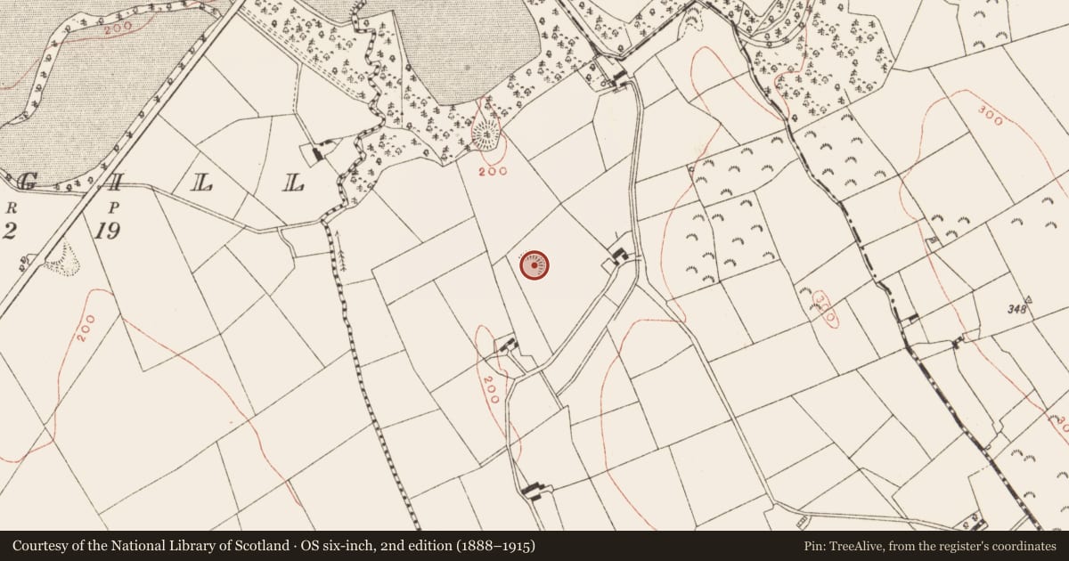 Ordnance Survey six-inch map, 2nd edition (1888–1915) covering the location of Ringfort - rath, Corratober, County Meath, with a pin at the register's coordinates