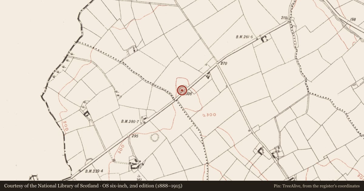 Ordnance Survey six-inch map, 2nd edition (1888–1915) covering the location of Ringfort - rath, Cornahoova, County Meath, with a pin at the register's coordinates