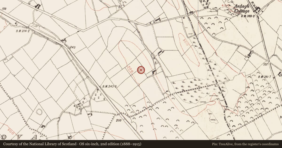Ordnance Survey six-inch map, 2nd edition (1888–1915) covering the location of Ringfort - rath, Corratober, County Meath, with a pin at the register's coordinates