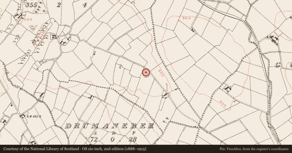 Ordnance Survey six-inch map, 2nd edition (1888–1915) covering the location of Ringfort - rath, Carrigagh, County Meath, with a pin at the register's coordinates