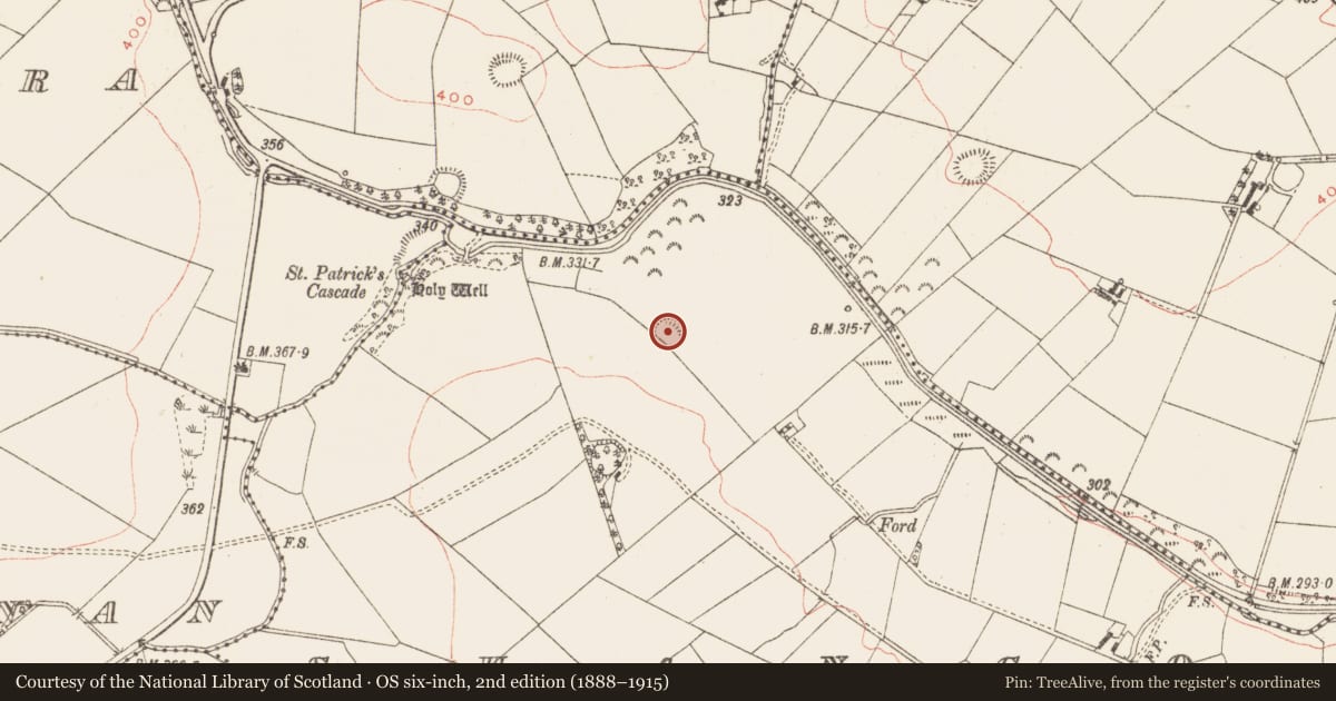 Ordnance Survey six-inch map, 2nd edition (1888–1915) covering the location of Ringfort - rath, Shancor, County Meath, with a pin at the register's coordinates
