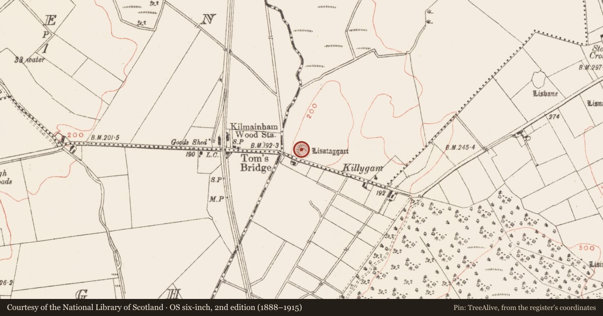Ordnance Survey six-inch map, 2nd edition (1888–1915) covering the location of Ringfort - rath, Rathe, County Meath, with a pin at the register's coordinates