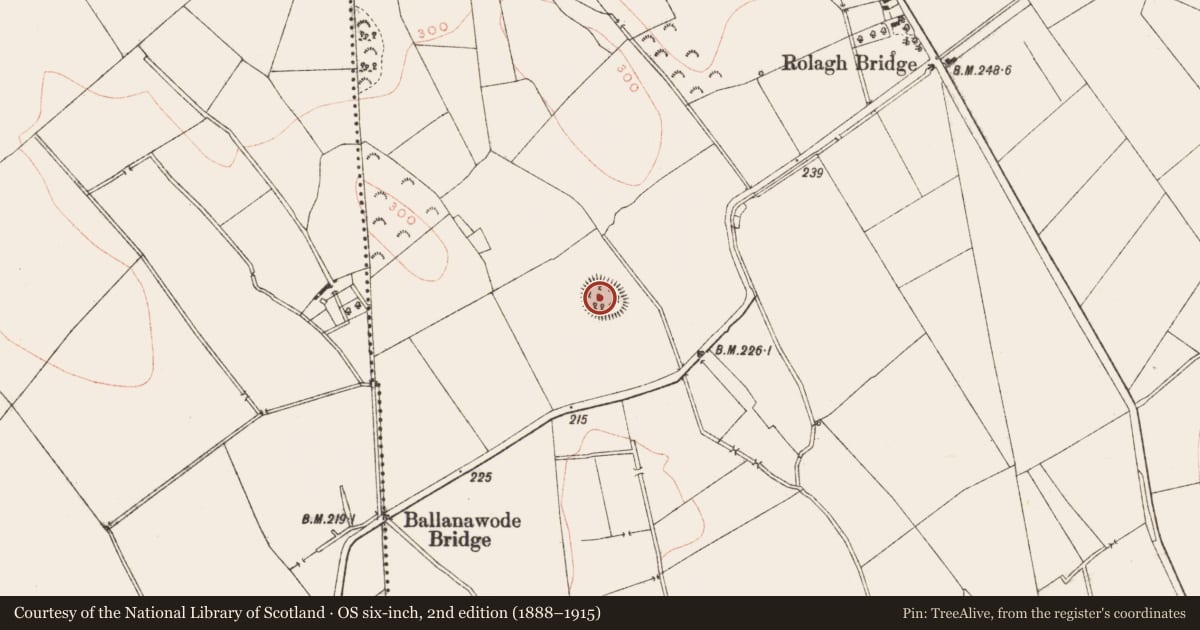 Ordnance Survey six-inch map, 2nd edition (1888–1915) covering the location of Ringfort - rath, Posseckstown, County Meath, with a pin at the register's coordinates