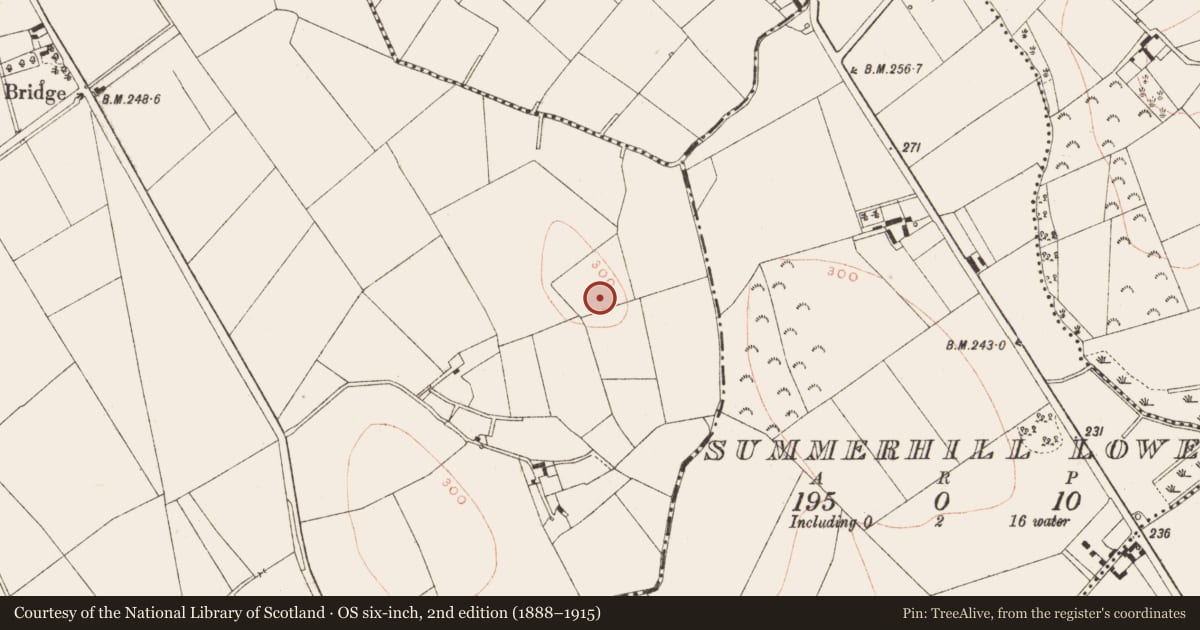 Ordnance Survey six-inch map, 2nd edition (1888–1915) covering the location of Ringfort - rath, Posseckstown, County Meath, with a pin at the register's coordinates