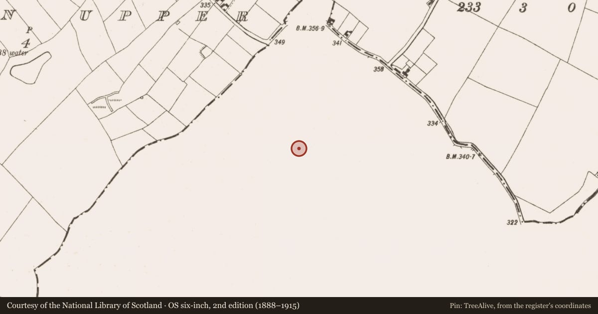 Ordnance Survey six-inch map, 2nd edition (1888–1915) covering the location of Ringfort - rath, Farranaglogh, County Meath, with a pin at the register's coordinates