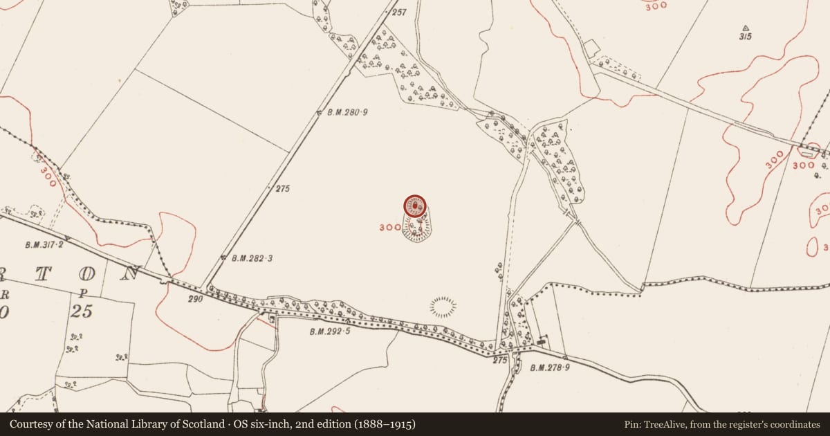 Ordnance Survey six-inch map, 2nd edition (1888–1915) covering the location of Ringfort - rath, Ballinrink, County Meath, with a pin at the register's coordinates