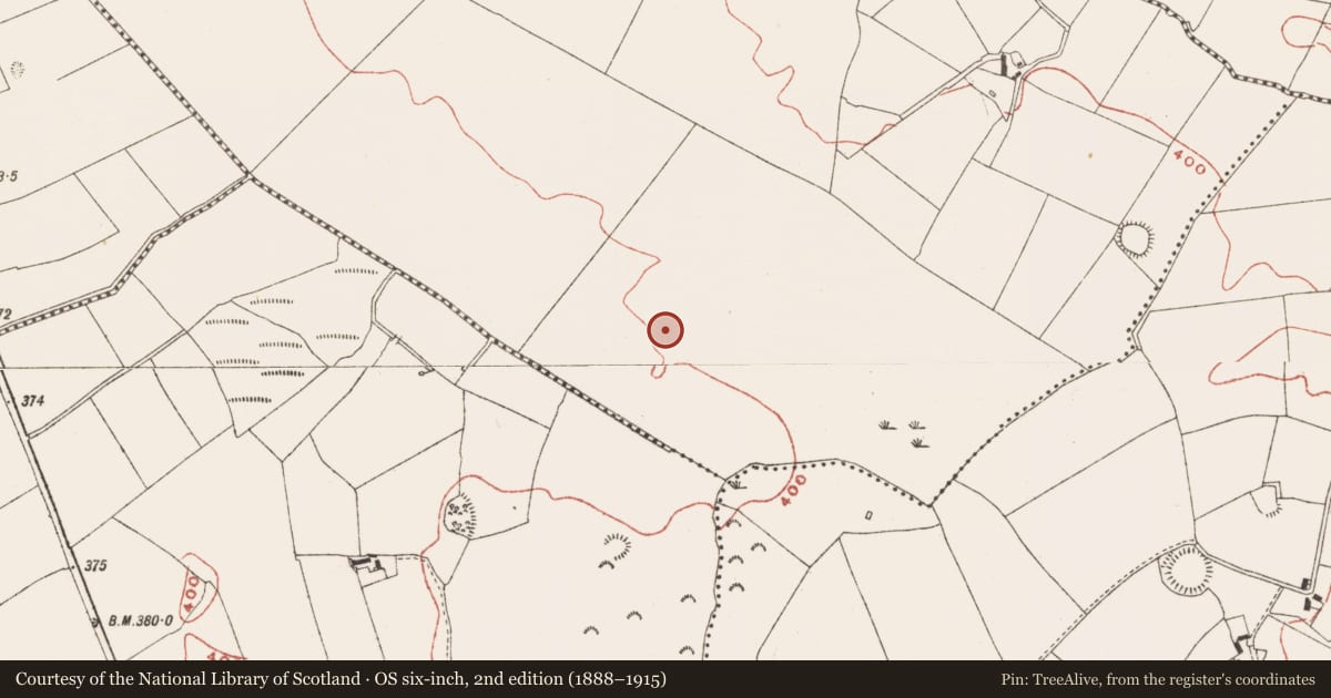 Ordnance Survey six-inch map, 2nd edition (1888–1915) covering the location of Ringfort - rath, Ballymacad, County Meath, with a pin at the register's coordinates