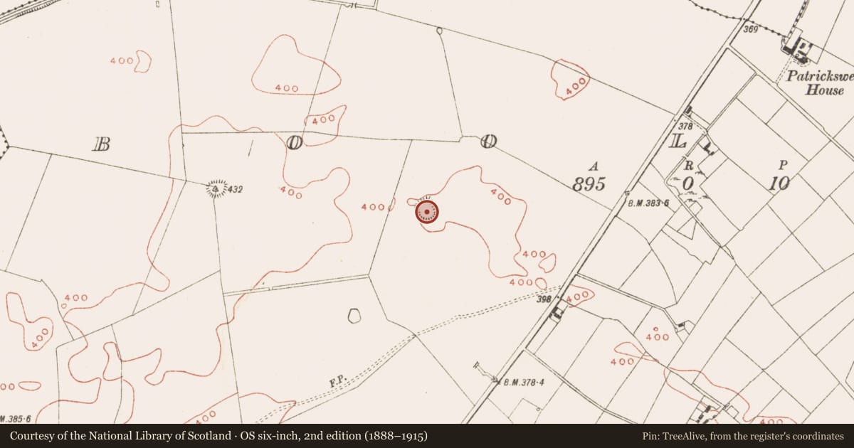 Ordnance Survey six-inch map, 2nd edition (1888–1915) covering the location of Ringfort - rath, Boolies, County Meath, with a pin at the register's coordinates