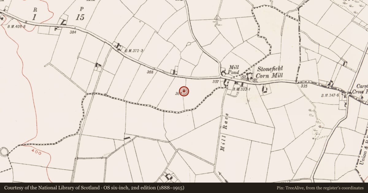 Ordnance Survey six-inch map, 2nd edition (1888–1915) covering the location of Ringfort - rath, Rahard, County Meath, with a pin at the register's coordinates