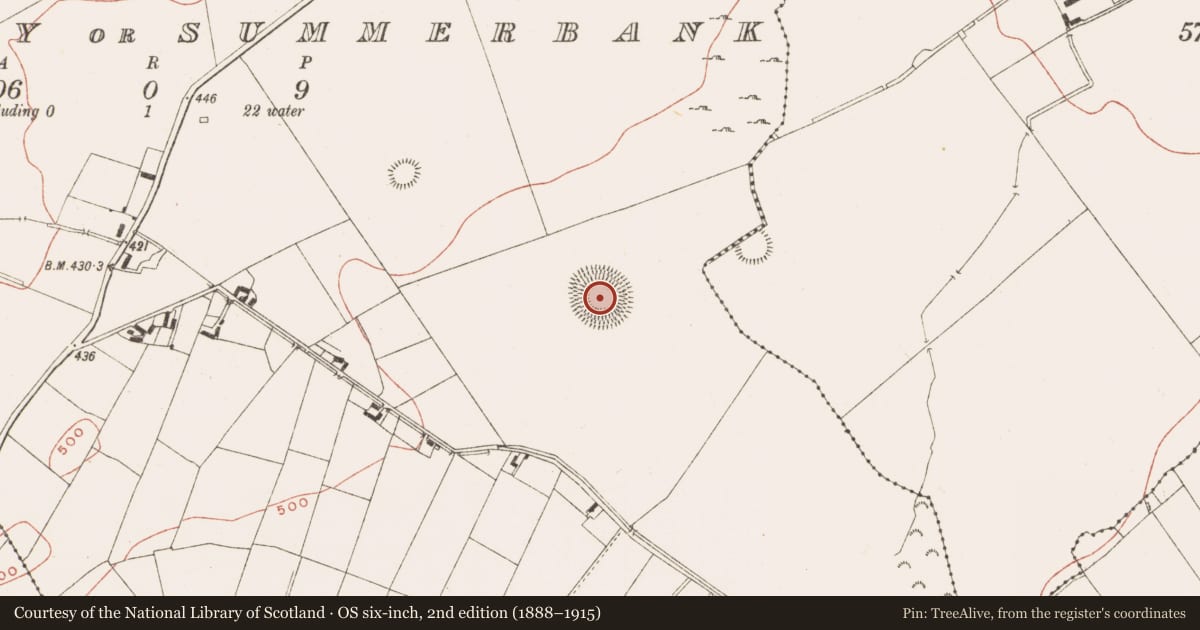 Ordnance Survey six-inch map, 2nd edition (1888–1915) covering the location of Ringfort - rath, Drumsawry Or Summerbank, County Meath, with a pin at the register's coordinates