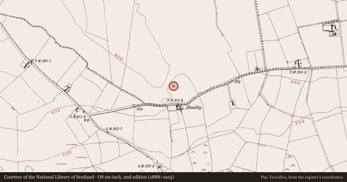 Ordnance Survey six-inch map, 2nd edition (1888–1915) covering the location of Ringfort - rath, Drumlerry, County Meath, with a pin at the register's coordinates