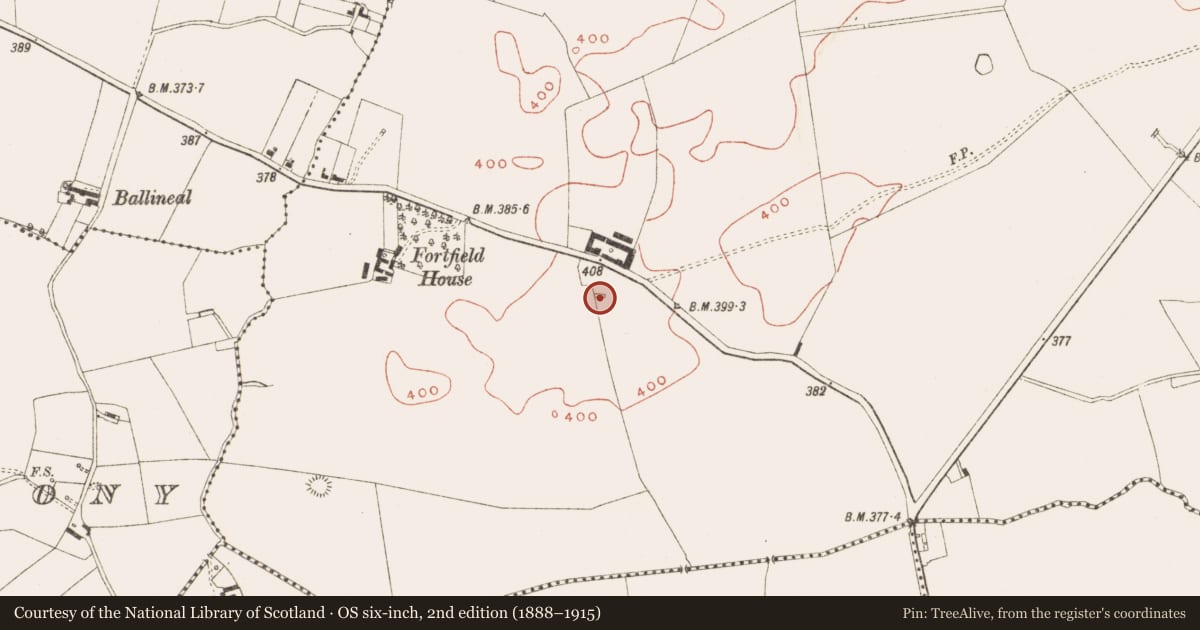 Ordnance Survey six-inch map, 2nd edition (1888–1915) covering the location of Church, Boolies, County Meath, with a pin at the register's coordinates